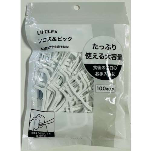 LIFELEX　フロス＆ピック　１００本入