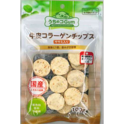 牛皮コラーゲンチップス（ささみ入り）　１００ｇ