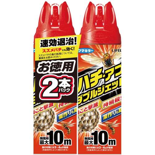 フマキラー ハチ・アブダブルジェット　LIFELEX ４５０ｍｌ２本パック