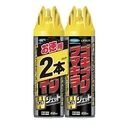 LIFELEX　ゴキブリフマキラー　Ｗジェット４５０ｍｌ×２本パック