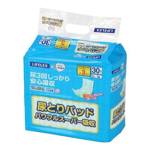 LIFELEX×エルモアいちばん　パワフルスーパー吸収３０枚　×８個セット