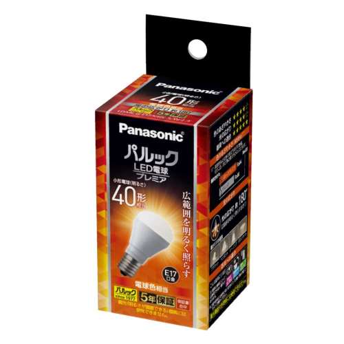 パナソニック　ＬＥＤ電球広配光４０Ｗ形Ｅ１７　ＬＤＡ４ＬＧＥ１７Ｋ４０ＥＳＷ２Ｆ