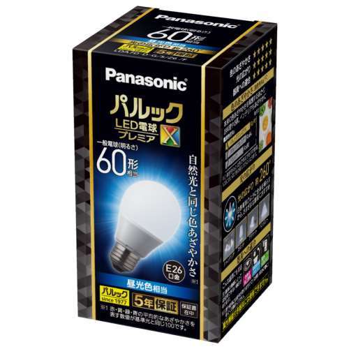 パナソニック　ＬＥＤ電球全方向６０Ｗ形Ｅ２６プレミアＸ　ＬＤＡ７ＤＤＧＳＺ６Ｆ