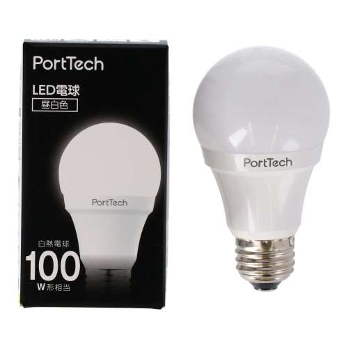PortTech LED電球広配光100W相当 昼白色 PA100N26