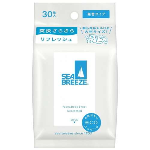 シーブリーズ　フェイス＆ボディシートＮ　無香料３０枚