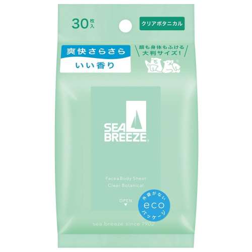 シーブリーズ　フェイス＆ボディシートＮ　クリアボタニカル３０枚