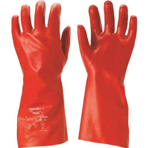 ■アンセル　耐溶剤作業用手袋　アルファテック　１５‐５５４　ＸＬサイズ 1555410