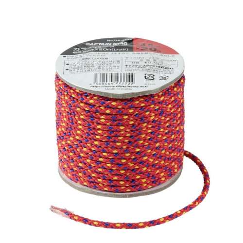 カラーロープφ3.5mm×20ｍ（レッド）