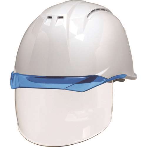 ■ＤＩＣ　透明バイザーヘルメット（シールド面付）　ＡＡ１１ＥＶＯ‐ＣＳＷ　ＫＰ　白／ブルー AA11EVOCSWHA6KPWB