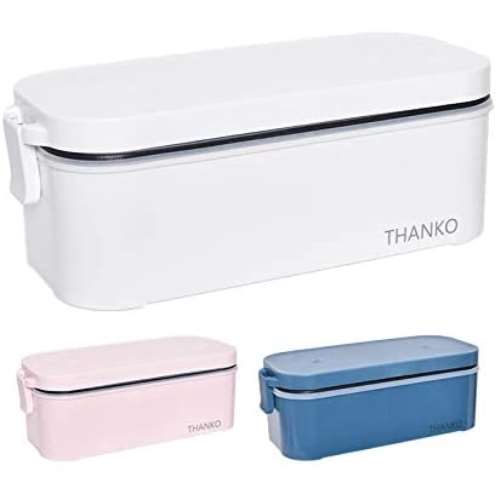 THANKO（サンコー） 炊飯器 小型 一人用 おひとりさま用超高速弁当箱炊飯器 白色