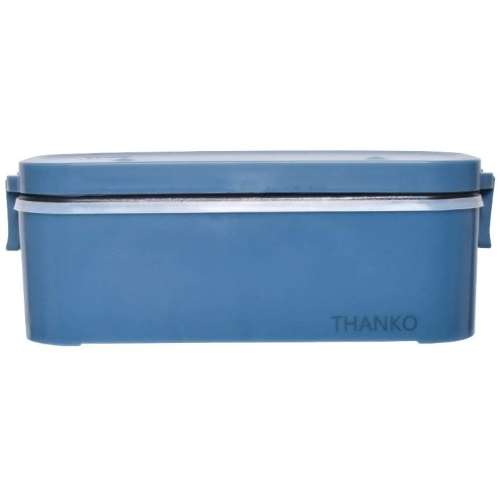 【アウトレット】THANKO（サンコー） 炊飯器 小型 一人用 おひとりさま用超高速弁当箱炊飯器 藍色