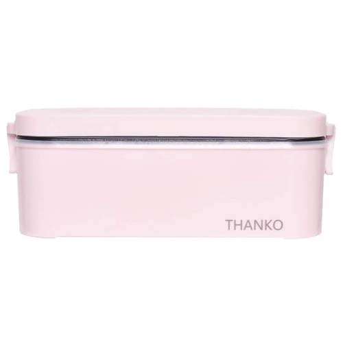 【アウトレット】THANKO（サンコー） 炊飯器 小型 一人用 おひとりさま用超高速弁当箱炊飯器 さくら色