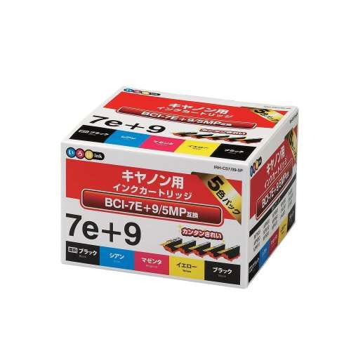 ＢＣＩ‐７Ｅ＋９／５ＭＰ互換５色パック　IRH-C07/09-5P