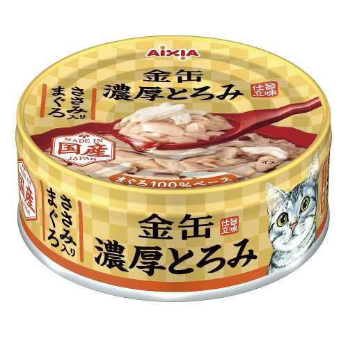 アイシア　金缶濃厚とろみささみ入りまぐろ ７０ｇ