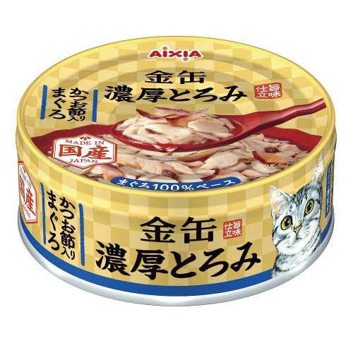 アイシア　金缶濃厚とろみかつお節入りまぐろ ７０ｇ