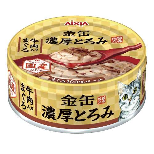 アイシア　金缶濃厚とろみ牛肉入りまぐろ ７０ｇ