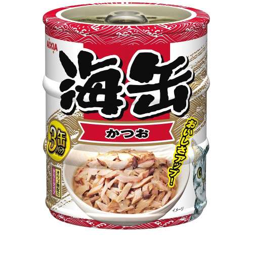 アイシア　海缶ミニ３Ｐかつお ６０ｇ×３缶