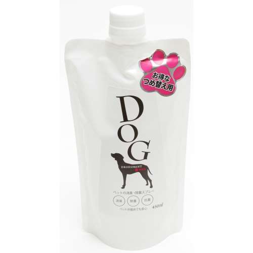 ペットの消臭　除菌スプレー犬専用　詰替え用　４５０ｍｌ