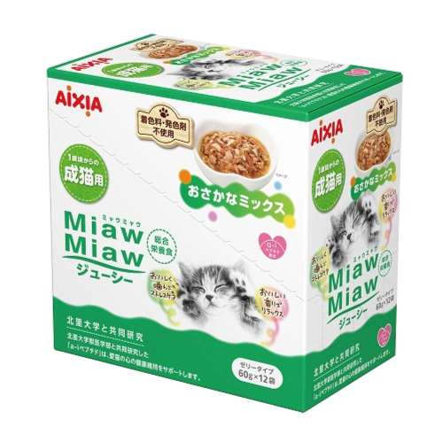 ＭｉａｗＭｉａｗジューシー　おさかなミックス　１２Ｐ