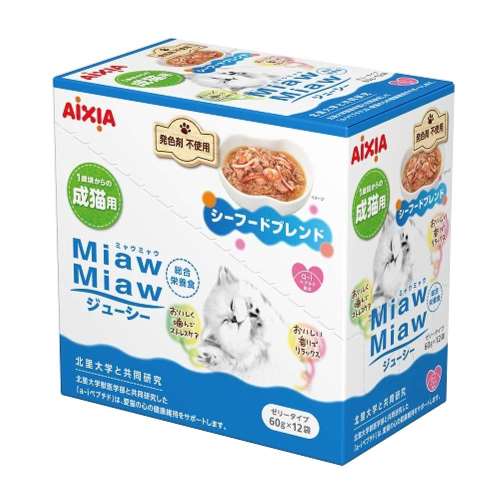 ＭｉａｗＭｉａｗジューシー　シーフードブレンド　１２Ｐ