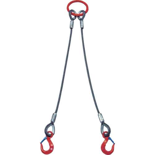 ■大洋　２本吊　ワイヤスリング　１ｔ用×１．５ｍ　2WRS 1TX1.5