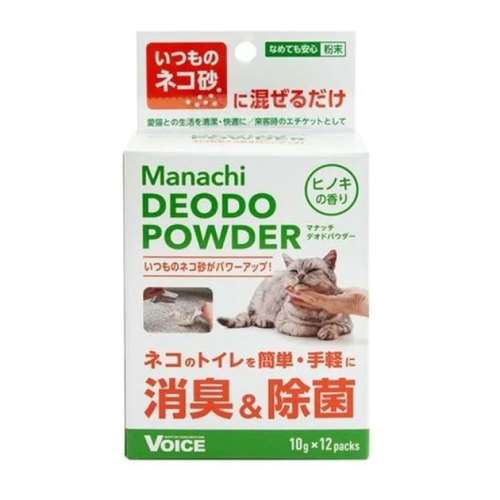 ＶＯＩＣＥ　マナッチ猫砂除菌消臭ひのき　１０ｇ×１２包