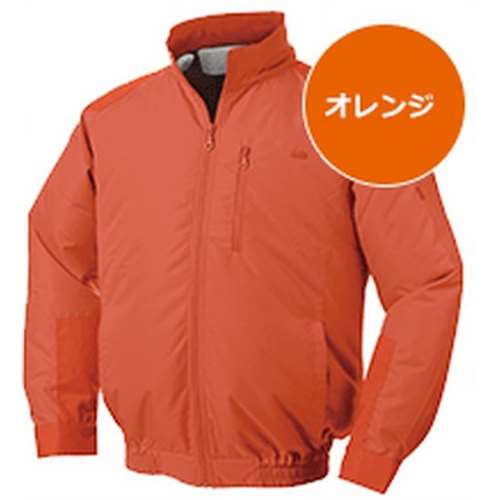 空調作業服（服　２Ｌ）　オレンジ・チタン・立ち襟　ＮＡ‐１０１　８２０８３９３【空調作業服のみ（バッテリー・ファン別売り）】