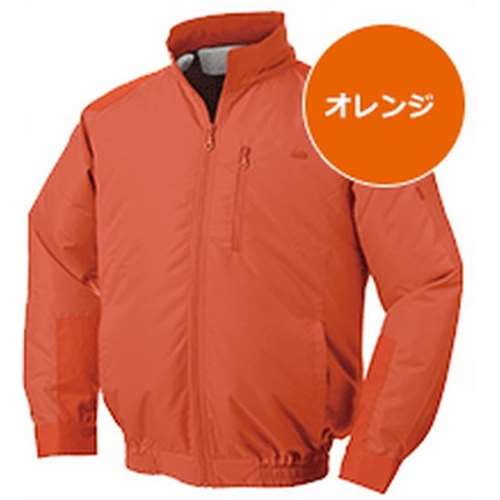 空調服（服　２Ｌ）　オレンジ・チタン・立ち襟　ＮＡ‐１０１　８２０８３９３【空調服のみ（バッテリー・ファン別売り）】