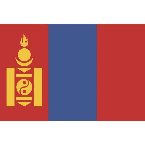 ■東京製旗　国旗Ｎｏ．１（７０×１０５ｃｍ）　モンゴル