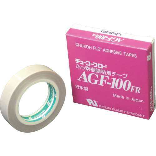 ■中興化成　帯電防止ふっ素樹脂粘着テープ　ガラスクロス　０．１３‐１３×１０　AGB100-13X13