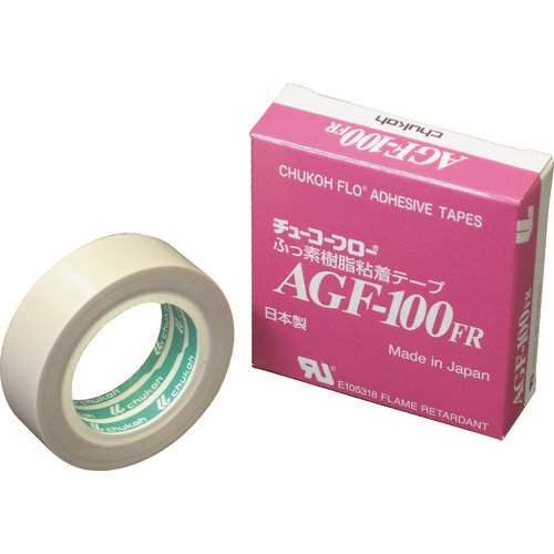 ■チューコーフロー　フッ素樹脂（テフロンＰＴＦＥ製）粘着テープ　ＡＧＦ１００ＦＲ　０．３０ｔ×１９ｗ×５ｍ AGF100FR30X19X5