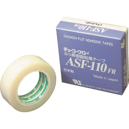 ■チューコーフロー　フッ素樹脂（テフロンＰＴＦＥ製）粘着テープ　ＡＳＦ１１０ＦＲ　０．２３ｔ×１９ｗ×５ｍ ASF110FR23X19X5