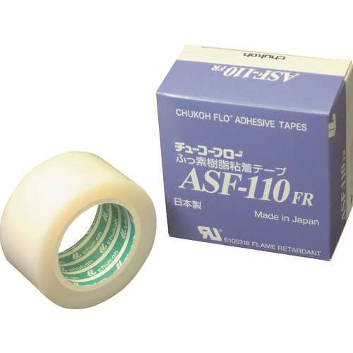 ■チューコーフロー　フッ素樹脂（テフロンＰＴＦＥ製）粘着テープ　ＡＳＦ１１０ＦＲ　０．２３ｔ×３０ｗ×５ｍ ASF110FR23X30X5