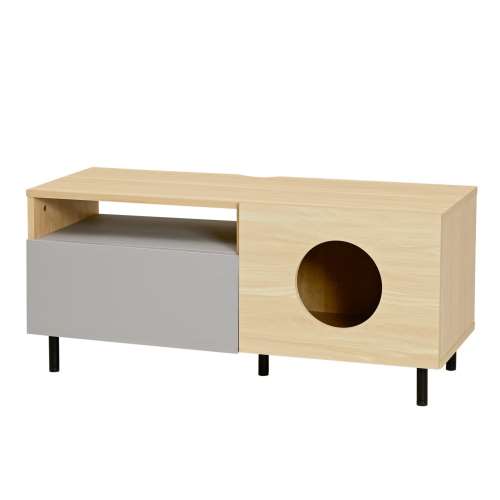 ジェイケイプラン　テレビ台　猫　家具　ナチュラルグレー　ＦＮＫ‐０００１‐ＮＡＧＹ