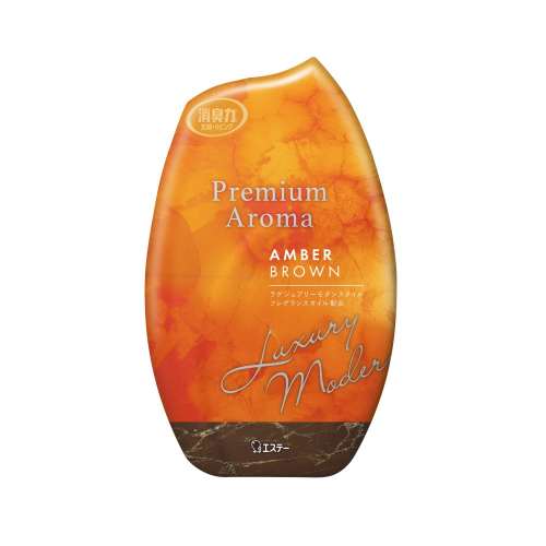 エステー　お部屋の消臭力　Ｐｒｅｍｉｕｍ　Ａｒｏｍａ　アンバーブラウン　４００ＭＬ