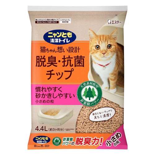 エステー　ニャンとも清潔トイレ　脱臭抗菌チップ小さめ４．４Ｌ