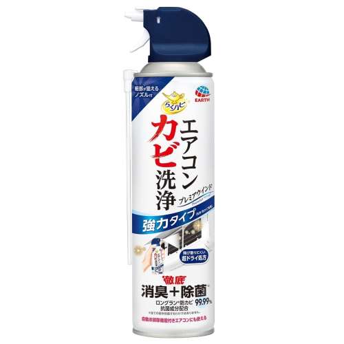 アース製薬　らくハピエアコン　カビ洗浄プレミアＷ３５０ｍｌ