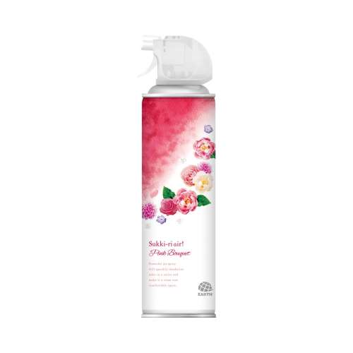 アース製薬 トイレのスッキーリエア！Ｓｕｋｋｉ‐ｒｉ　ａｉｒ！　ピンクブーケの香り 350ml
