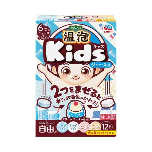 アース製薬　温泡　Ｋｉｄｓ　ジュース編　１２錠