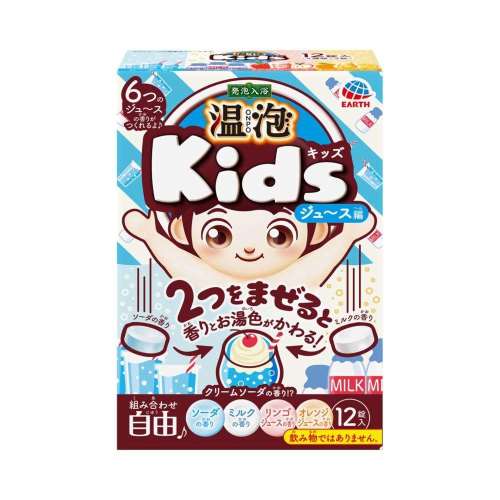 アース製薬　温泡　Ｋｉｄｓ　ジュース編　１２錠