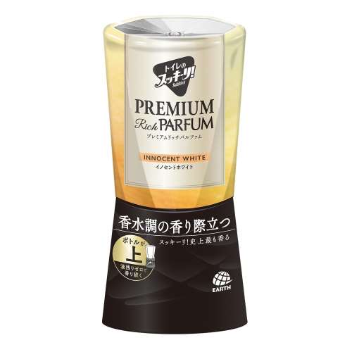 アース製薬 トイレのスッキーリ！Ｓｕｋｋｉ‐ｒｉ！　プレミアムリッチパルファム　イノセントホワイト 400ml