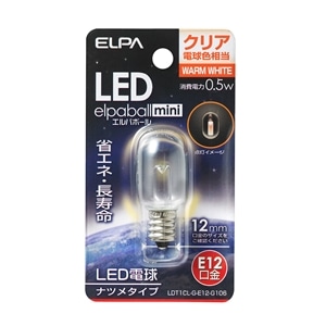 ＬＥＤナツメ球Ｅ１２　ＬＤＴ１ＣＬ‐ＧＥ１２Ｇ１０６