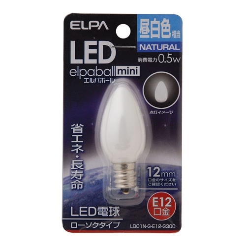 ＬＥＤ電球ローソク　ＬＤＣ１Ｎ‐Ｇ‐Ｅ１２‐Ｇ３０