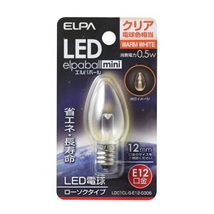 ＬＥＤローソク球　ＬＤＣ１ＣＬ‐ＧＥ１２Ｇ３０６