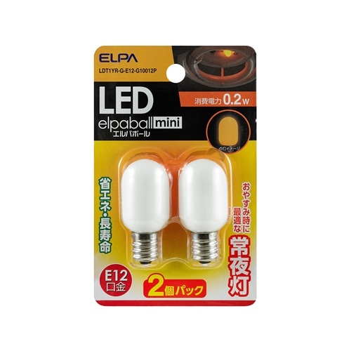 ＬＥＤ常夜灯ナツメ　ＬＤＴ１ＹＲ‐Ｇ‐Ｅ１２‐Ｇ‐