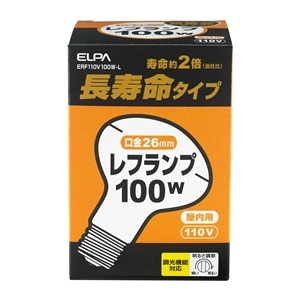 ＥＬＰＡ(エルパ） 長寿命レフランプＥＲＦ１１０Ｖ１００Ｗ‐Ｌ