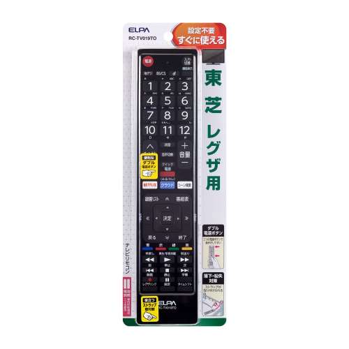 ＴＶリモコン　東芝用　ＲＣ‐ＴＶ０１９ＴＯ