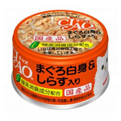 いなばペットフード　CIAO ホワイティ まぐろ白身＆しらす入り 85g