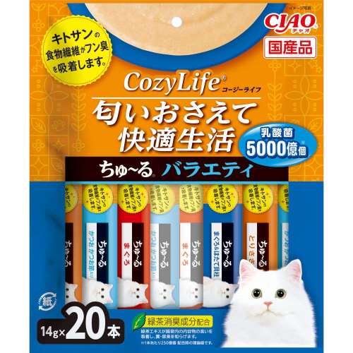 いなば食品　ＣＩＡＯ　Ｃｏｚｙ　Ｌｉｆｅちゅ～る　バラエティ　１４ｇ×２０本