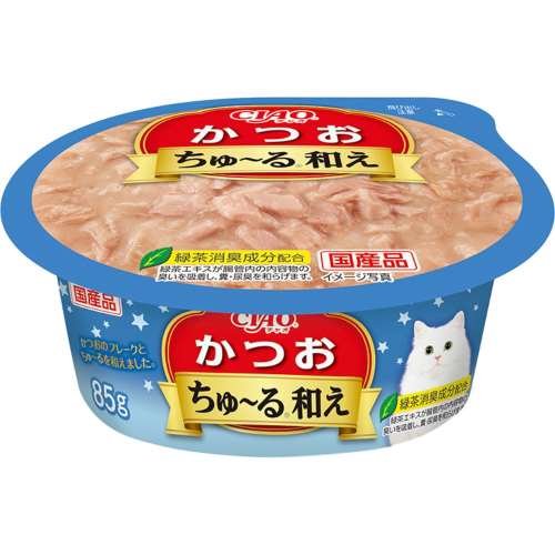 いなば食品　ＣＩＡＯちゅ～る和えカップ　かつお ８５ｇ